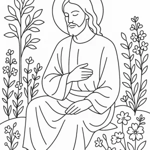 Desenho de Jesus para colorir 40