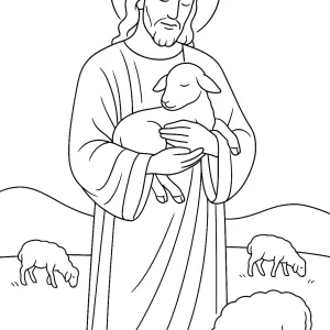 Desenho de Jesus para colorir 41