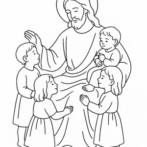 Desenho de Jesus para colorir 42