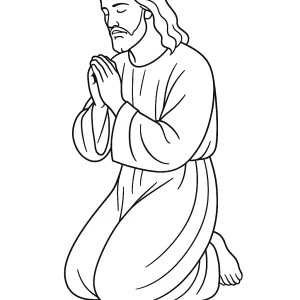 Desenho de Jesus para colorir 43