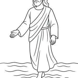 Desenho de Jesus para colorir 44