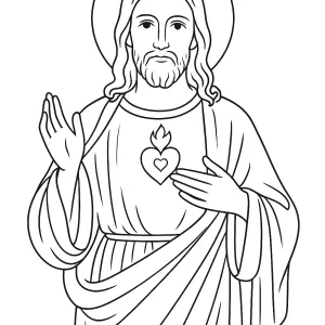 Desenho de Jesus para colorir 45