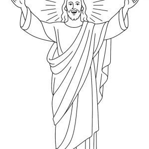 Desenho de Jesus para colorir 46