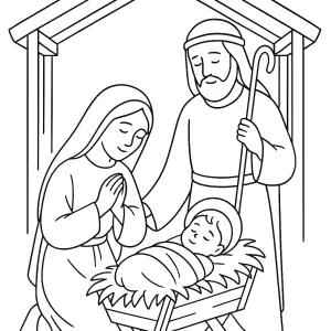 Desenho de Jesus para colorir 47