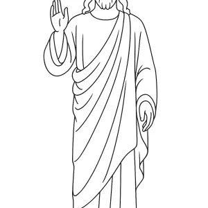 Desenho de Jesus para colorir 48