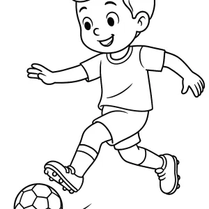 Desenho de jogador de futebol para colorir 2