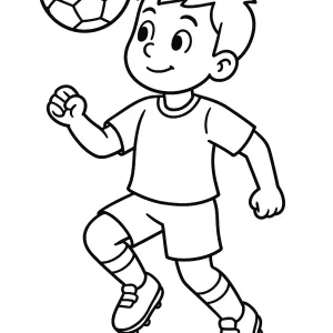 Desenho de jogador de futebol para colorir 3