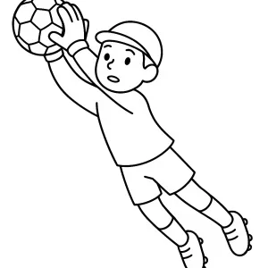 Desenho de jogador de futebol para colorir 4