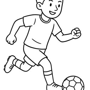 Desenho de jogador de futebol para colorir 5