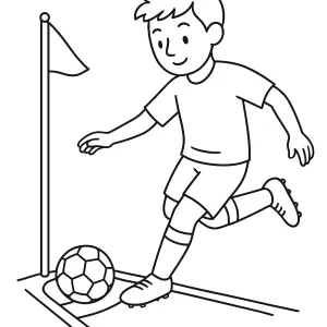 Desenho de jogador de futebol para colorir 6
