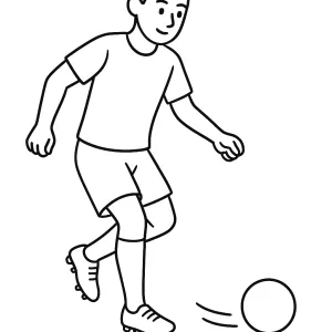 Desenho de jogador de futebol para colorir 8