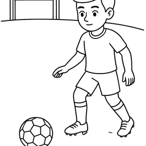 Desenho de jogador de futebol para colorir 9