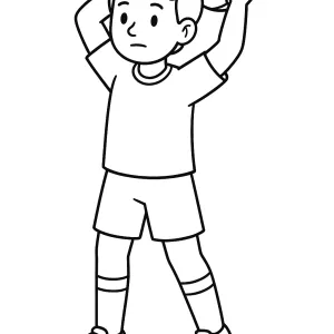 Desenho de jogador de futebol para colorir 11