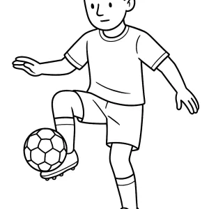 Desenho de jogador de futebol para colorir 12
