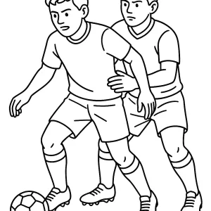 Desenho de jogador de futebol para colorir 13
