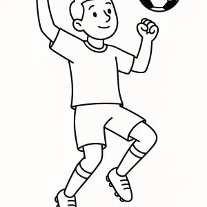 Desenho de jogador de futebol para colorir 14