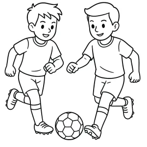 Desenho de jogador de futebol para colorir 16