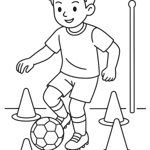 Desenho de jogador de futebol para colorir 17