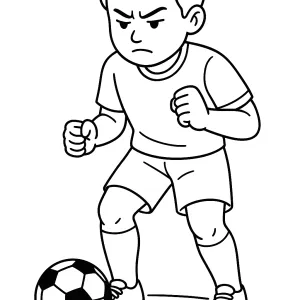 Desenho de jogador de futebol para colorir 19