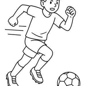 Desenho de jogador de futebol para colorir 20