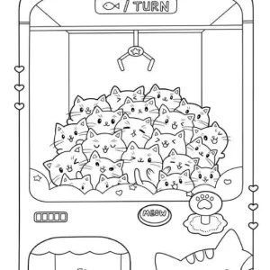 Desenho kawaii para colorir 40