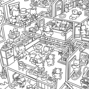 Desenho kawaii para colorir 42