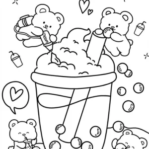 Desenho kawaii para colorir 44