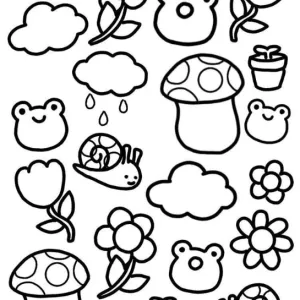 Desenho kawaii para colorir 45