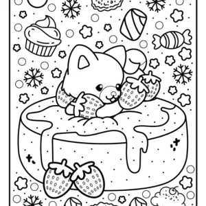 Desenho kawaii para colorir 47