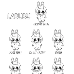 Desenho do Labubu para colorir 22