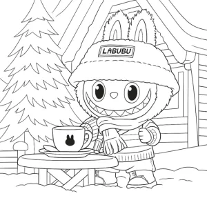 Desenho do Labubu para colorir 23