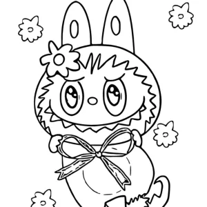 Desenho do Labubu para colorir 24