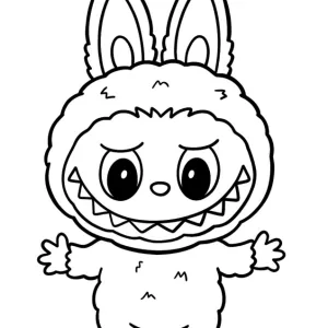 Desenho do Labubu para colorir 25