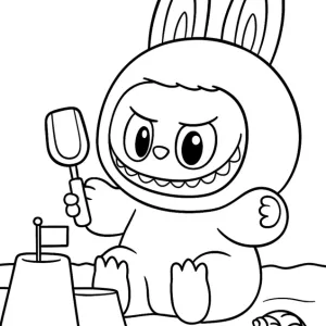 Desenho do Labubu para colorir 26