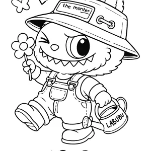 Desenho do Labubu para colorir 29