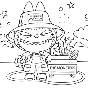 Desenho do Labubu para colorir 30