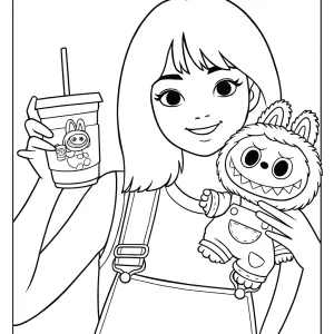 Desenho do Labubu para colorir 31