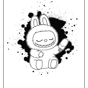 Desenho do Labubu para colorir 32