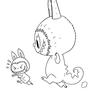 Desenho do Labubu para colorir 34