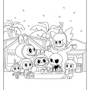 Desenho do Labubu para colorir 36