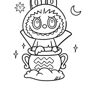 Desenho do Labubu para colorir 39