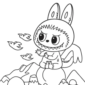 Desenho do Labubu para colorir 42