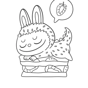 Desenho do Labubu para colorir 44