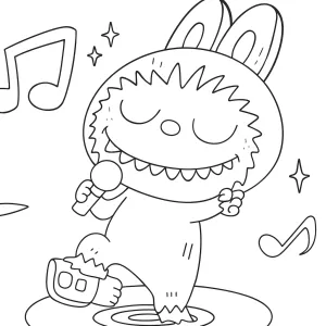 Desenho do Labubu para colorir 45