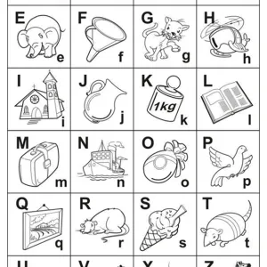 Letras do alfabeto para colorir 22