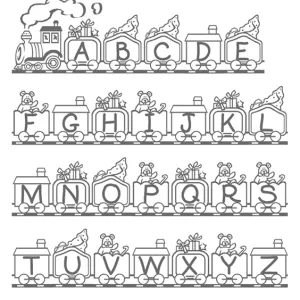 Letras do alfabeto para colorir 24