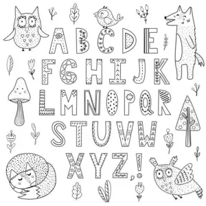 Letras do alfabeto para colorir 26