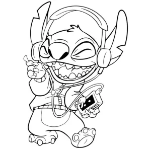 Desenho do Stitch para colorir 56