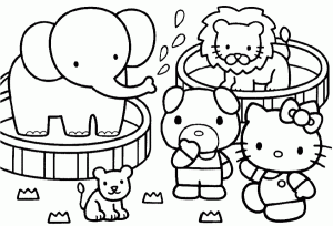 Desenho da Hello Kitty para colorir 212