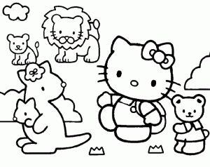 Desenho da Hello Kitty para colorir 213